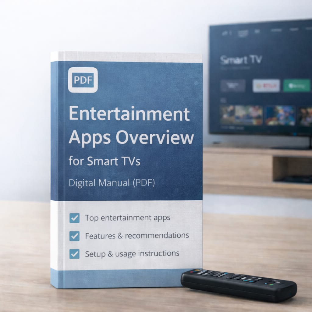 Entertainment Apps Overview for Smart TVs – Digital Manual (PDF)